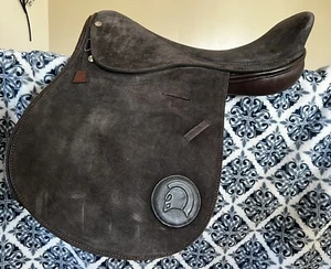 Polo Sattel Wildleder Leder 20" Vollkontakt Allzweck Englisch Braun General - Bild 1 von 7