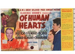 De Corazones Humanos Walter Huston, James Stewart Película Herald original 1938 - Imagen 1 de 3