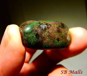 27 Cts. HONDURAS BLACK MATRIX HONDURAN OPAL CABOCHON LOT 2530 - Picture 1 of 4