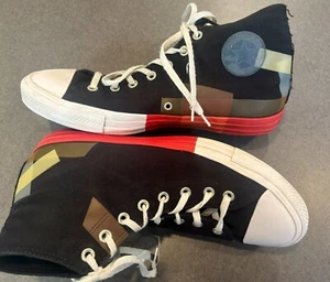~CONVERSE Unisex CTAS Hi 'Space Racer' Sneakers Black/Red MENS 10.5/ WOMENS 12.5 - Picture 1 of 7