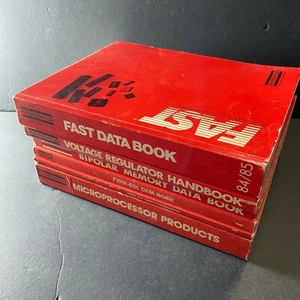 LOT OF 6 FAIRCHILD BOOKS /  DATA  VOLTAGE REGULATOR MEMORY MICROPROCESSOR 1980s - Picture 1 of 10