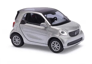 Busch 50703 Smart H0 (1/87): Fortwo 2014 CMD zilver - Picture 1 of 1