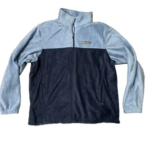 Columbia Fleecejacke mit Reißverschluss Blau Größe 1X Neu ohne Etikett - Bild 1 von 8