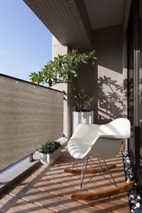5' hoch Outdoor Sichtschutz Netz Zaun Siebabdeckung Garten Terrasse Geländer Pool Nussbaum - Bild 1 von 9
