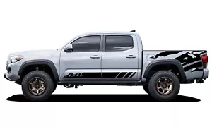 Lower and bed mountain graphics stickers decal compatible with Toyota Tacoma - Picture 1 of 15