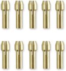 1/8 in Rotary Tool Collets Brass Collets Grinding Machine Collets 10Pcs