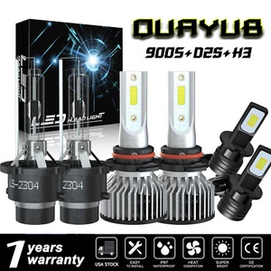 For 2004 Lexus ES330 6pcs HID/LED Headlight High Low Beam+Fog Light Bulbs Kit - Picture 1 of 17