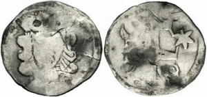 András III Andreas Ungarn Arpaden Denar Doppelkreuz Stern Halbmond Huszar 423 - Picture 1 of 1