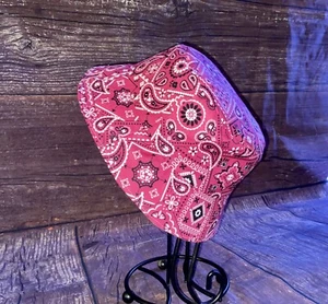 Pink Bandana Bucket Hat - Picture 1 of 8
