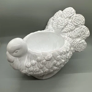 READ - Mud Pie White Ceramic Thanksgiving Turkey Dip Serving Bowl - Imagen 1 de 19