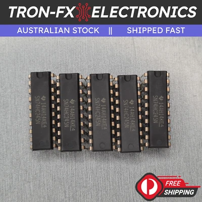 SN74HC245N IC BUS TRANSCEIVER 8BIT 20-DIP Pack of 5 - image 1 of 4