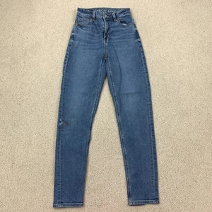 American Eagle Stretch Skinny Jeans Women's 000 Blue Medium Wash - Picture 1 of 8