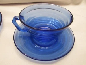 MODERNTONE AVELLANA ATLAS AZUL COLBALTO - TAZA Y PLATILLO - BONITO - Imagen 1 de 5