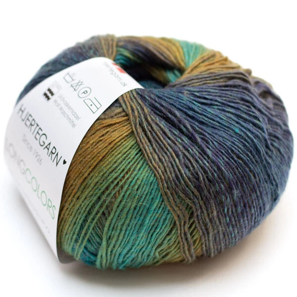 100g LONG COLORS MERINO 22 HJERTEGARN Wolle FARBVERLAUF LACE GRADIENT superwash - Bild 1 von 3