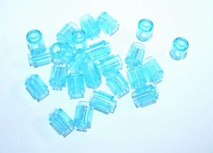 24x LEGO® Rundstein 1x1 mit offener Noppe 3062b NEU Transparent Hellblau - Bild 1 von 1