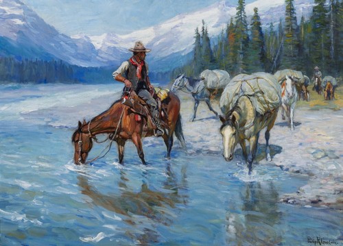 Philip R. Goodwin : Hitting the Trail : Archival Canvas Print | eBay
