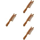 4 Count Scalp Comb Wide Tooth Combs for Handheld