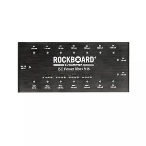 Rockboard ISO Power Block V16 pedal aislado fuente de alimentación múltiple (9V, 12V, 15V, - Imagen 1 de 6