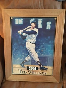 Vintage Ted Williams Framed Old Print The Splendid Splinter 19”x24” Baseball 401 - Picture 1 of 12