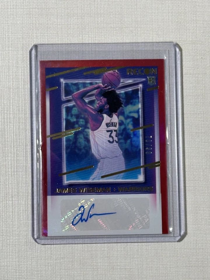 James Wiseman Rookie Auto /99  2020-21 Panini Recon Signatures Red RC FOTL - Image 1 of 2