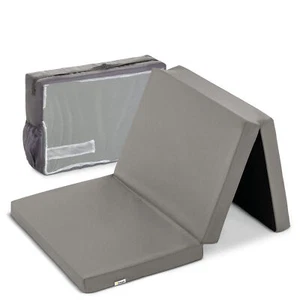 hauck Foldable Portable Foam Toddler Nap Mattress Pad, 24 x 47 Inches, Gray - Picture 1 of 4