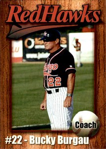 2008 Fargo-Moorhead RedHawks Team Issue 4 Bucky Burgau Fergus Falls College Card