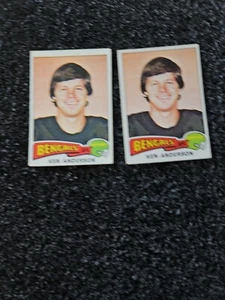 1975 Topps Ken Anderson #160 Cincinnati Bengals QB Lot Of 2 - Bild 1 von 2