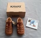 New Boxed Kavat Boys Light Brown Leather Shoes Uk/ Austr. 6 -6.5 Us 7 -7.5 Sz 23