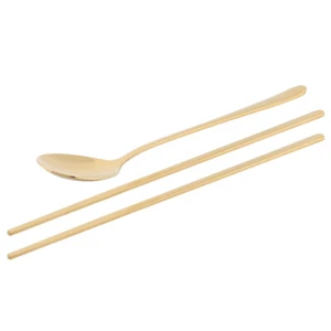 ()Chopsticks Spoon Set 304 Stainless Steel Spoon Chopsticks Set Korean - Picture 1 of 8