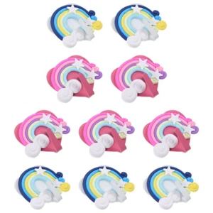 10 Pcs Gancio Decorativo Bambino Portaoggetti Creativi Appendiabiti - Foto 1 di 12
