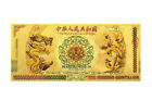 Banknote/ China/100 Quintillion/ Souvenier Dollar/ vergoldet/