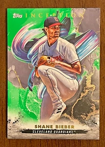 2023 Topps Inception - Green #59 Shane Bieber - Picture 1 of 1