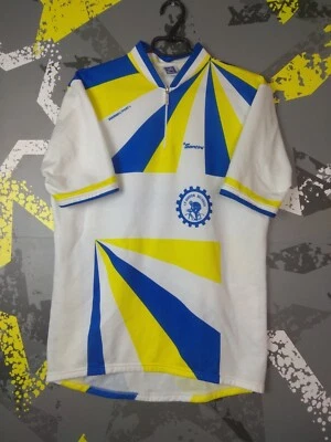 Camiseta deportiva de ciclismo SMS Santini vintage blanca para hombre talla XL ig93 Foto 1 de 4