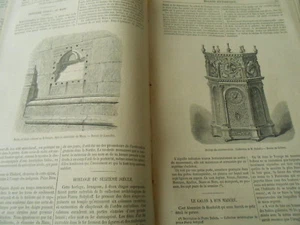 Horloge du 16ème siècle 1869 Gravure Oldp Print - Imagen 1 de 1