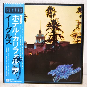 EAGLES / HOTEL CALIFORNIA JAPAN AUSGABE LP MIT OBI, EINLAGE, POSTER - Bild 1 von 10