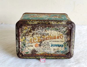 Vintage God & Goddess Graphics ACB.Sethia & Co. Advertising Litho Tin Box TI836 - Picture 1 of 7