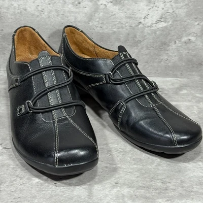 Natural Sole Naturalizer Nerva Black Leather Slip On Flats Loafers Women's 11 M - Image 1 of 4