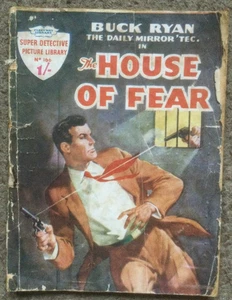 SUPER DETECTIVE PICTURE LIBRARY No. 166 THE HOUSE OF FEAR / BUCK RYAN / xv - Picture 1 of 2