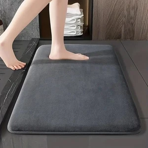 Einfarbige rutschfeste schnelltrocknende Badezimmer WC Eingang Türmatte Wasserabsorbierende Matte - Bild 1 von 10
