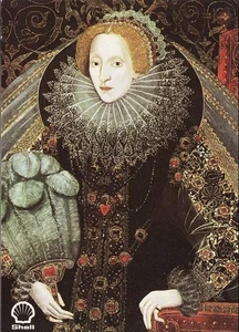Shell Great Britons  Card 1972 : Queen Elizabeth I 1533-1603 Famous People - Picture 1 of 1