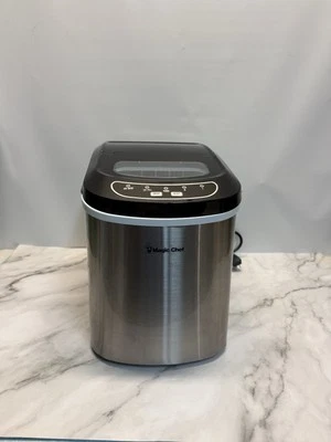 Magic Chef 27 lb Portable Countertop Ice Maker Stainless Steel HNIM27ST - Image 1 of 4