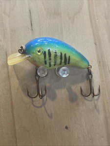 Vintage Pre-Pradco Bandit Crankbait Fishing Lure 100 Series Fire Tiger Stripe - Picture 1 of 4