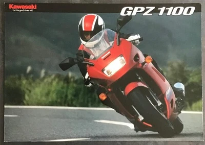 KAWASAKI GPZ1100 MOTORCYCLE Sales Brochure For 1995 #P/N 99949-1020 ALL-E - Image 1 of 3