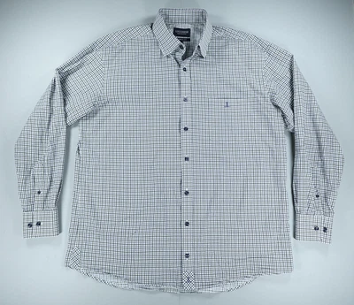 Camisa Lucchese Bootmaker Para Hombres XL Bosque Carbón Cuadros Vaquero Calce Abotonado Foto 1 de 4