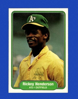 Fleer Set-Break 1982 # 92 Rickey Henderson casi nuevo-como nuevo o mejor *GMCARDS* Foto 1 de 2