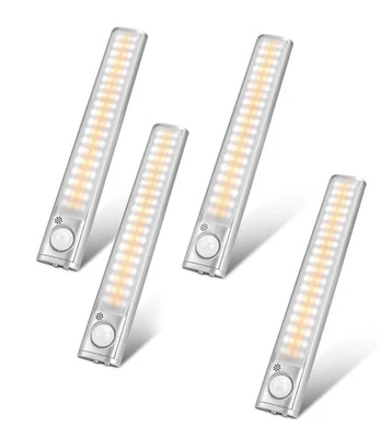 4 Pack 16 inch Under Cabinet Lighting, Rechargeable Motion Sensor Light Indoor - Image 1 of 4