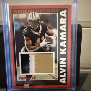 2024 Panini Pinnacle Patch Alvin Kamara #WM-AKA Red /75 SAINTS - Picture 1 of 2