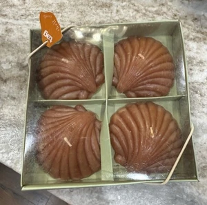 Seashell Candles. Set Of 4 In The Box. 3.25” dish candles. - Picture 1 of 3