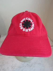 Hot Chili Peppers Red Embroidered 100% Cotton Adjustable Back Baseball Hat OSFM - Picture 1 of 5