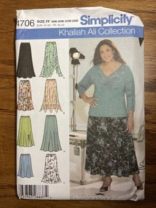 4706 Vintage Simplicity Sewing Pattern Misses Skirt Design Your Own Plus Size FF - Picture 1 of 2